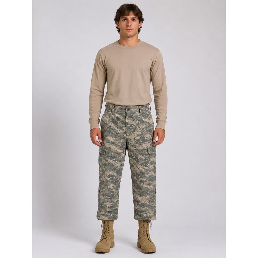 US Army ACU Digital Camo Combat Pants Small X-Short 27-31W 24-26” Inseam R27r